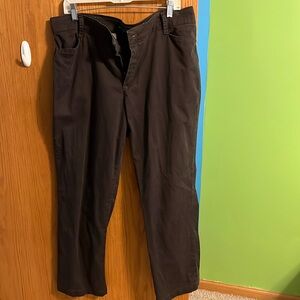 Lee Relaxed Fit Brown Pants Women’s Size 18 Short